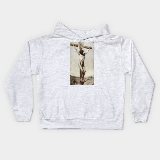 The Crucifixion by Thomas Eakins Kids Hoodie by Classic Art Stall